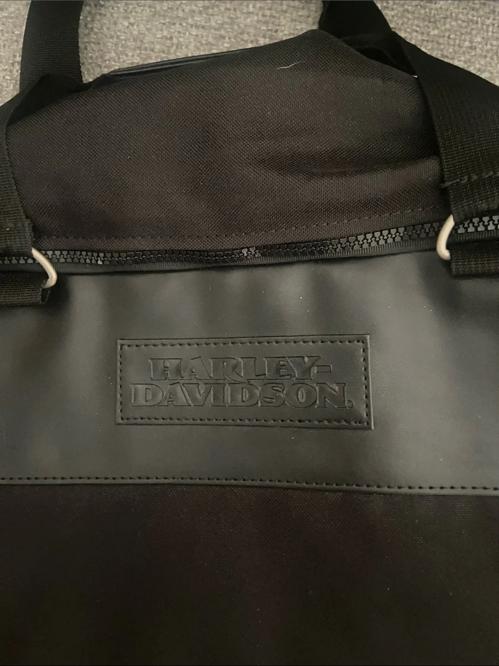Harley-Davidson Black Two-Tone Duffel Bag